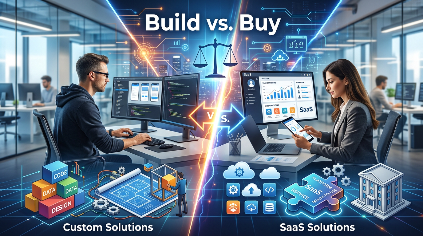 Build vs. Buy: How to Choose Between Custom Solutions and SaaS?