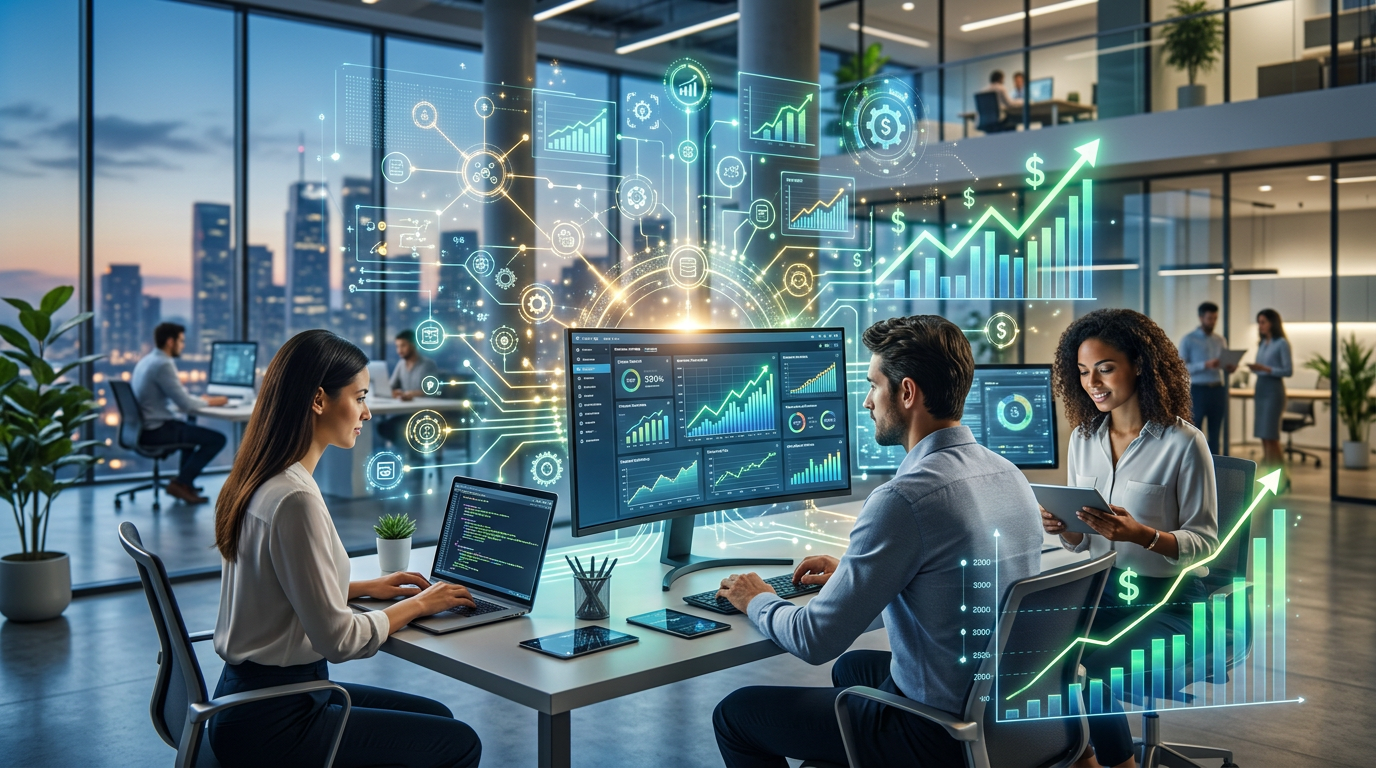 How does tailored software boost internal efficiency and revenue?